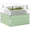 vidaXL Kukkalaatikko Pastelli vihre&auml; 100 x 100 x 77 cm