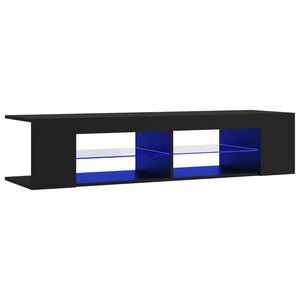vidaXL TV-taso LED-valoilla musta 135x39x30 cm