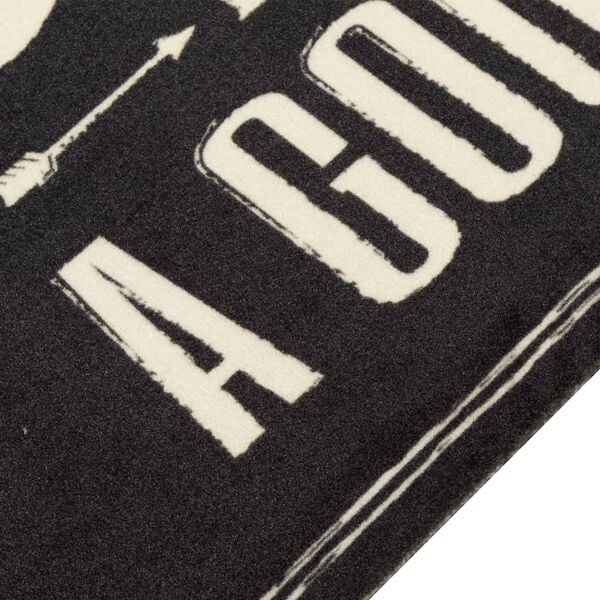 vidaXL Keitti&ouml;n pest&auml;v&auml; lattiamatto Coffee teksti 60x180 cm sametti