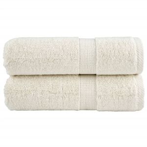vidaXL Premium-pesupyyhkeet SOLUND 2 kpl kermanv&auml;rinen 30x30 cm 600 gsm