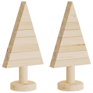 vidaXL Puiset joulukuusi koristeet 2 kpl 30 cm t&auml;ysi m&auml;nty