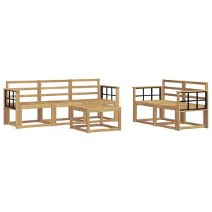 vidaXL Ulkosohvakokoelma 6 pcs valkoinen 59 x 59 x 37 cm