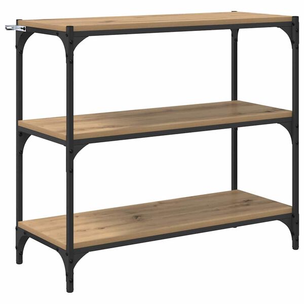 vidaXL Kirjahylly Artisan tammi 80 x 33 x 70,5 cm