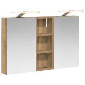 vidaXL Kylpyhuoneen kaappisetti 3 pcs 80 x 10,5 x 50 cm Tekninen puu