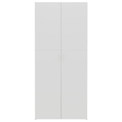 vidaXL Kenkäkaappi valkoinen ja Sonoma-tammi 80x35,5x180 cm lastulevy