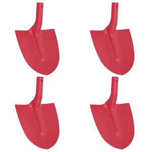 vidaXL Lapio P&auml;&auml; 4 kpl Punainen 39,5 x 27,5 cm Jauhemaalattu Ter&auml;s