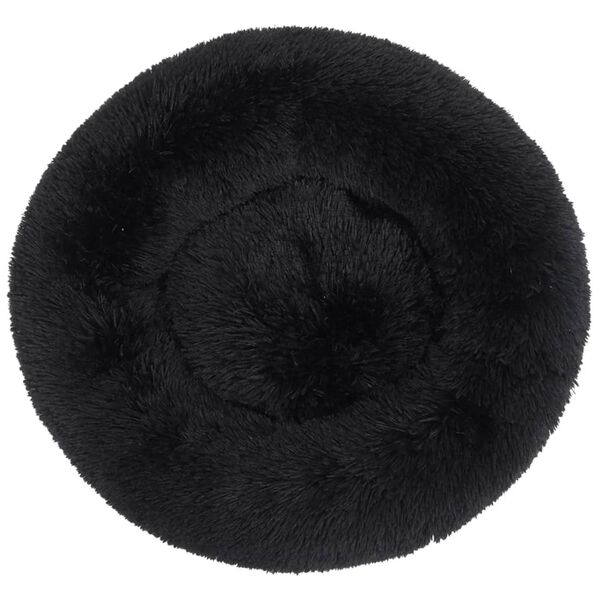 vidaXL Pest&auml;v&auml; koiran/kissan tyyny musta 50x50x12 cm plyysi