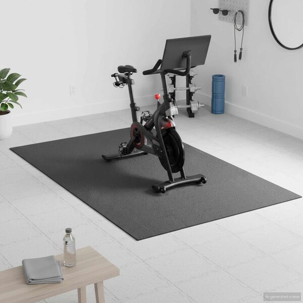 vidaXL Urheilu Suojamatto Musta 150 x 75 x 0.6 cm Polyvinyylikloridi