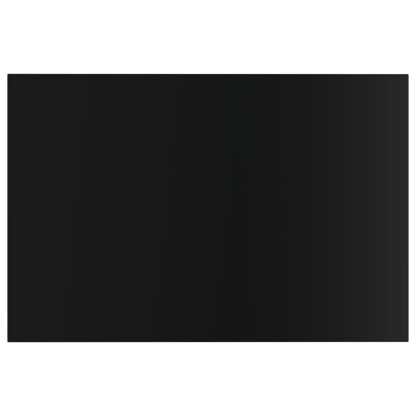 vidaXL Kirjahyllytasot 8 kpl korkeakiilto musta 60x40x1,5 cm lastulevy