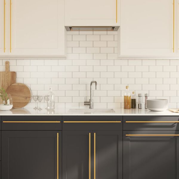 vidaXL Kaapin kahvat 20 kpl kulta 480 mm ruostumaton ter&auml;s