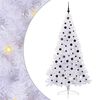 vidaXL Tekojoulukuusi 300 LED-valoilla Valkoinen 210 cm PVC ja ter&auml;s