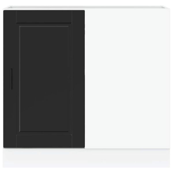 vidaXL Keitti&ouml;n p&ouml;yt&auml;kaappi "Porto" musta tekopuu