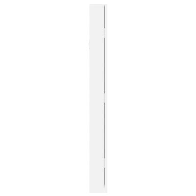vidaXL Peilikorukaappi seinäkiinnitettävä valkoinen 30x8,5x90 cm