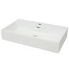 vidaXL Keraaminen pesuallas hanarei&auml;ll&auml; 76x42,5x14,5 cm Valkoinen
