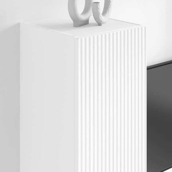 vidaXL TV-sein&auml;kaappi Valkoinen 30 x 31 x 100 cm Tekninen puu