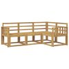 vidaXL Ulkosohvakokoelma 4 pcs valkoinen 187,5 x 128,5 x 73 cm