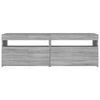 vidaXL TV-taso LED-valoilla harmaa Sonoma 120x35x40 cm
