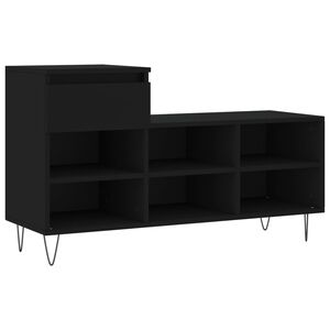 vidaXL Kenk&auml;kaappi musta 102x36x60 cm tekninen puu