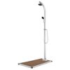 vidaXL Puutarhasuihku ruskealla alustalla 220 cm alumiini