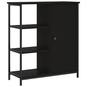 vidaXL Senkki musta 70x30x80 cm tekninen puu