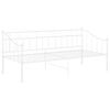 vidaXL Sohvasängyn runko valkoinen metalli 90x200 cm