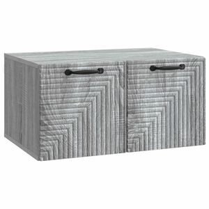 vidaXL Sein&auml;lle asennettava TV-kaappi Harmaa sonoma 59,5 x 41 x 30 cm