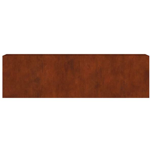 vidaXL Korotettu kukkalaatikko 280x40x80 cm Corten ter&auml;s