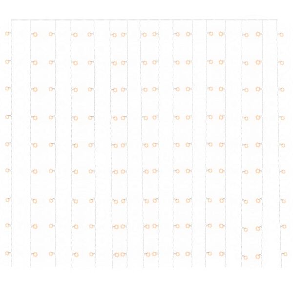 vidaXL LED-valonauhaverho keijuvalot 3x3 m 300 LEDi&auml; l&auml;mmin valkoinen