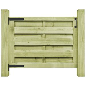 vidaXL Puutarhaportti kyll&auml;stetty m&auml;nty 100x75 cm vihre&auml;