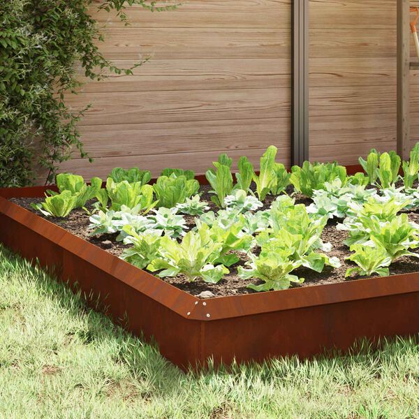 vidaXL Etana-aidat 16 pcs Ruosteinen Kulunut Ter&auml;s