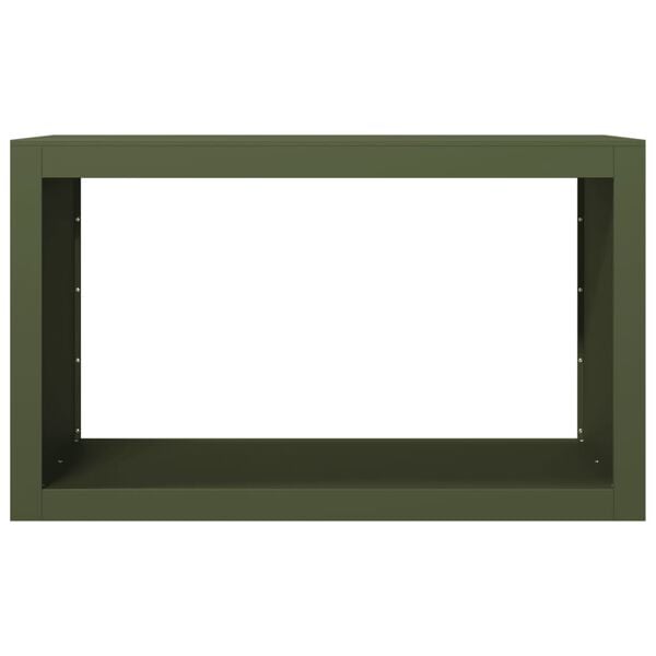 vidaXL Polttopuuteline vihre&auml; 100x40x60 cm ter&auml;s