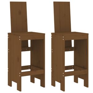 vidaXL Baarijakkarat 2 kpl hunajanruskea 40x42x120 cm t&auml;ysi m&auml;nty