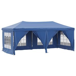vidaXL Kokoontaittuva juhlateltta sivuseinill&auml; sininen 3x6 m