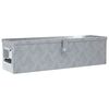vidaXL Alumiinilaatikko 80,5x22x22 cm hopea