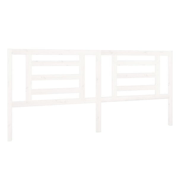 vidaXL S&auml;ngynp&auml;&auml;ty valkoinen 206x4x100 cm t&auml;ysi m&auml;nty