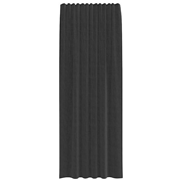 vidaXL Voileeverhot tangotaskuilla 2 kpl musta