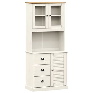 vidaXL Kaappi VIGO valkoinen 78x40x175 cm t&auml;ysi m&auml;nty