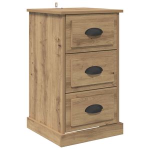 vidaXL Y&ouml;p&ouml;yt&auml;kaappi Artisan tammi 39 x 39 x 67,5 cm Tekninen puu