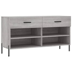 vidaXL Kenk&auml;penkki harmaa Sonoma 102x35x55 cm tekninen puu