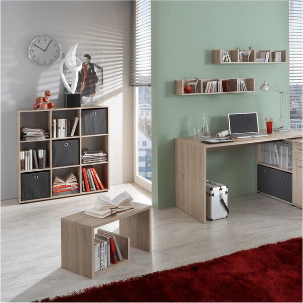 FMD Lattiahylly 9 lokeroa tammen v&auml;rinen