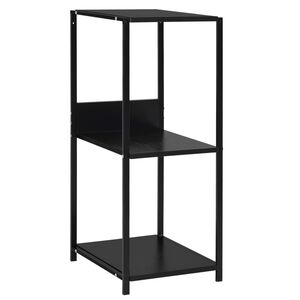 vidaXL Pieni suora kirjahylly musta 33,5x39,6x79,7 cm tekninen puu