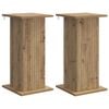 vidaXL Kasviteline 2 pcs Artisaanitammi 30,5 x 30 x 60,5 cm