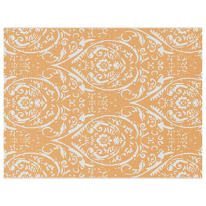 vidaXL Ulkok&auml;ytt&ouml;&ouml;n tarkoitettu matto ARAKIL Oranssi ja valkoinen