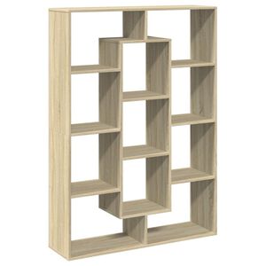 vidaXL Kirjahylly Sonoma-tammi 102x29x143 cm lastulevy