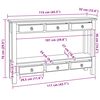 vidaXL Konsolip&ouml;yt&auml; laatikon kanssa Luonnollinen 115 x 32 x 76 cm