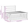 vidaXL Ulkosohvakokoelma 2 Kappale Luonnollinen 203,5 x 83 x 73 cm