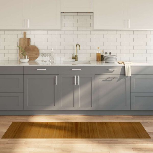 vidaXL Matto suorakaide ruskea 60x200 cm bambu