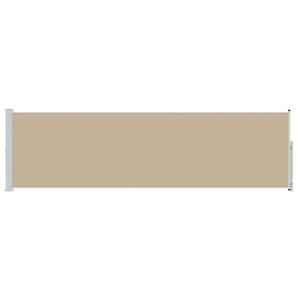 vidaXL K&auml;yt&auml;v&auml;verho 140 x 500 cm Polyesteri Suorakaide Beige