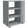 vidaXL Kirjahylly harmaa Sonoma 60x35x75 cm tekninen puu