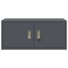 vidaXL S&auml;ilytyskaappi Antrasiitti 90 x 40 x 40 cm Ter&auml;s